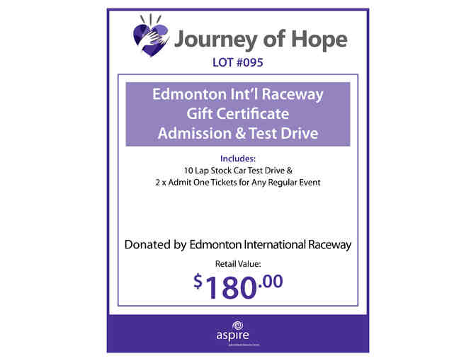 Edmonton International Raceway Gift Certificate - Photo 1