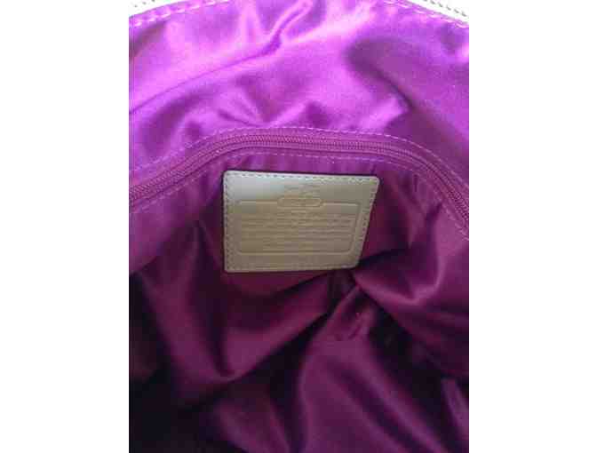 Authentic Coach purse - Beige patent leather