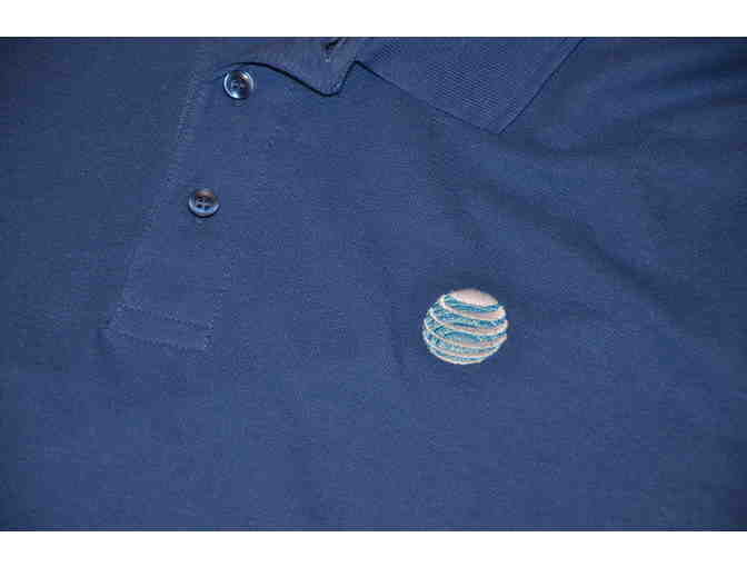 AT&T Branded Apparel - Men's large Blue Polo