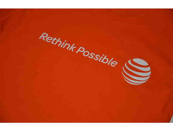 AT&T Branded Apparel - Bright Orange Rethink Possible t-shirt, Universal Large