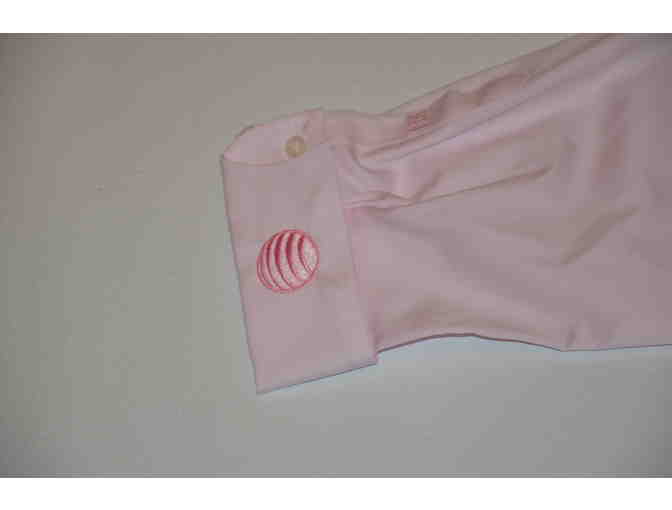 AT&T Branded Apparel - Ladies Medium Pink 3/4 sleeve Dress Shirt