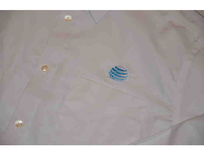 AT&T Branded Apparel - Men's XL White Long Sleeve Dress Shirt