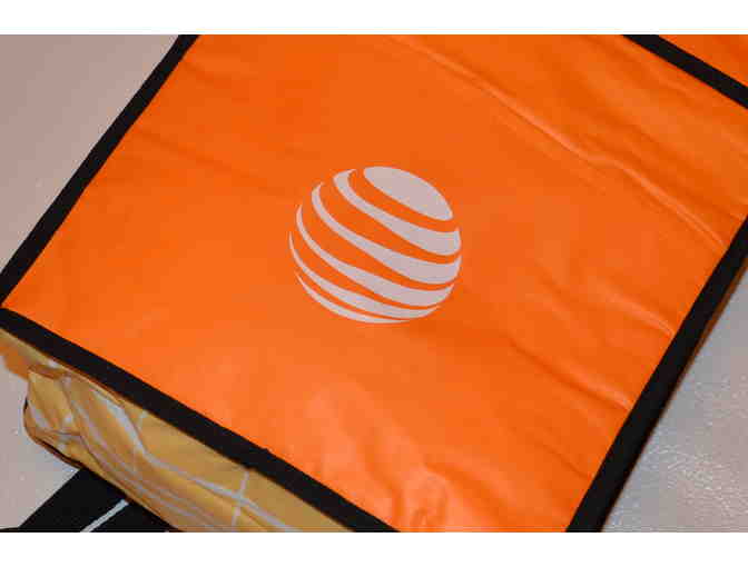 AT&T Branded -Lightweight Thermal Tote/Back Pack (orange, yellow & white)