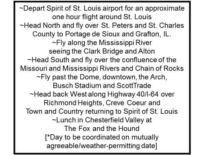 Flight Around St. Louis with Lunch for Two