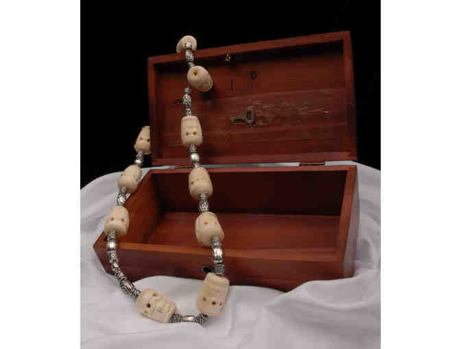 Calaveras Necklace with Cedar Jewelry Box (Mary Nash)