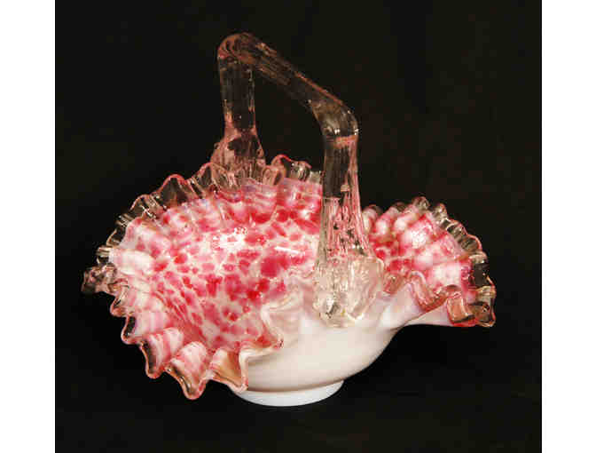 19th Century Spangle Glass Basket - Photo 1