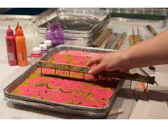 In-Studio Private Paper Marbling Session (Cristina Hajosy) LIVE