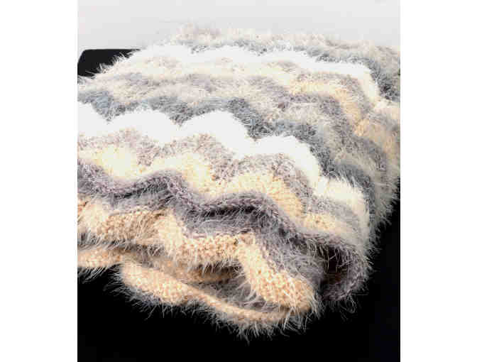 Warm Gray & Fuzzy Sofa Blanket (Lisa Hirsbrunner) LIVE