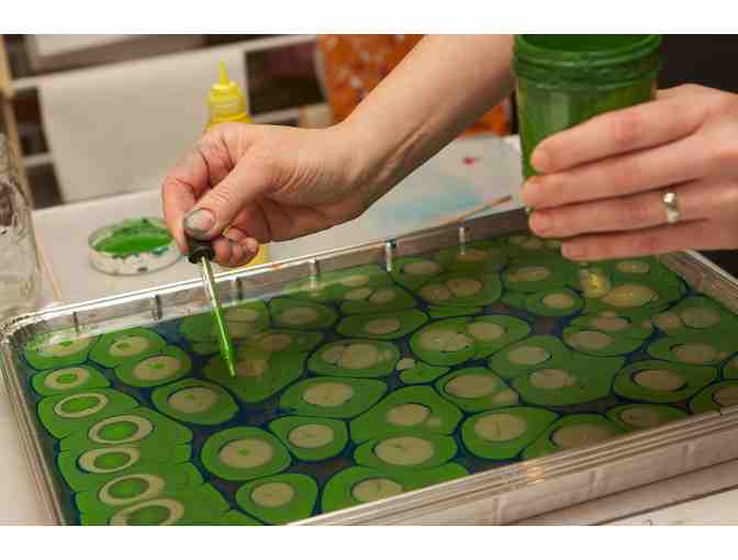 In-Studio Private Paper Marbling Session (Cristina Hajosy) LIVE