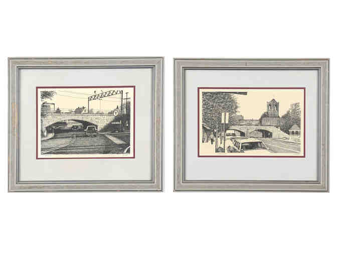 Railroad Bridges -- Attleboro, MA (Diptych) (S.A. Boyle) LIVE