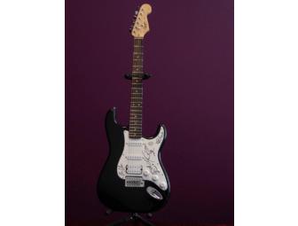 Black Squier by Fender Electric Guitar Signed by O.A.R.