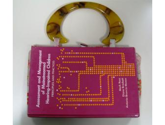 Handcrafted 'Assessment and Management...' Audiology Textbook Purse