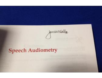 'Speech Audiometry' Textbook Signed by  Dr. James Hall, III