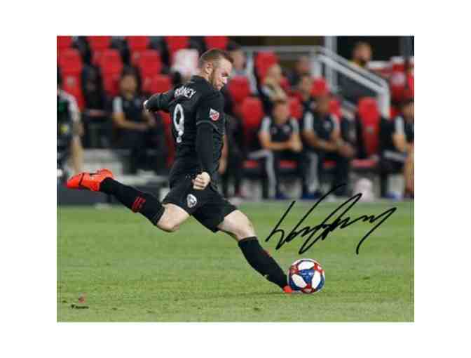 Autographed D.C. United Wayne Rooney Photograph