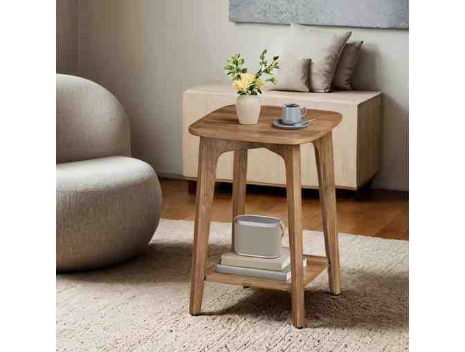Pair of modern square side tables - Photo 1
