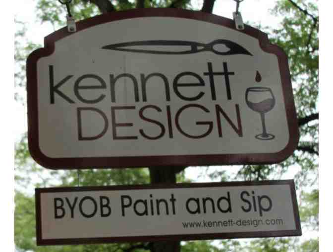 2-Hour Paint & Sip Session at Kennett Design with a Splash of Wine