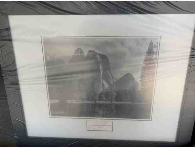 Ansel Adams Autographed Display