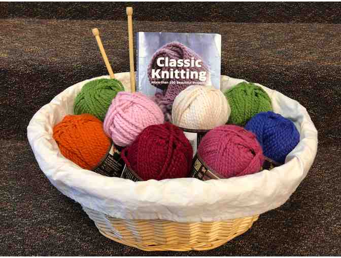 Private Knitting Lessons and Yarn Gift Basket