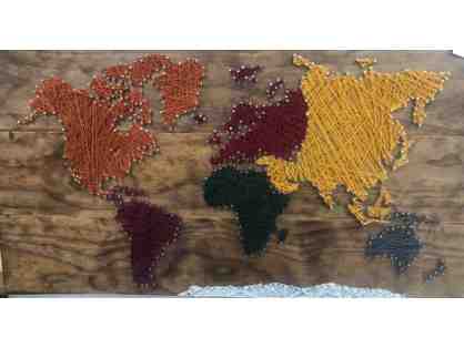 Room 11/13 Class Gift - String Art Map of the World