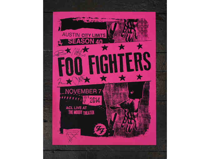 Poster - Framed - Foo Fighters PINK Signed