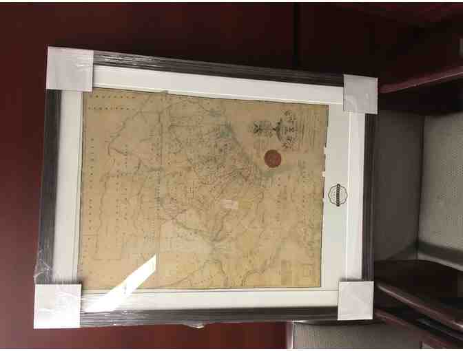 Framed 1831 Map of Texas