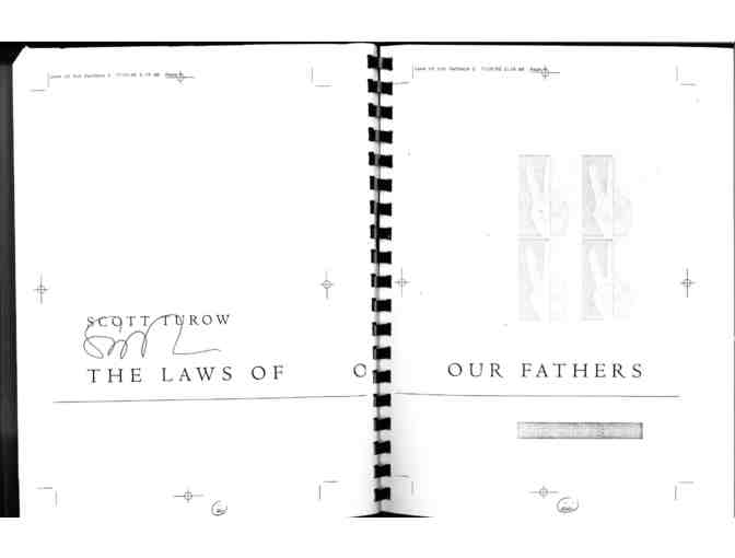 Scott Turow:  Author's Proof of The Laws of Our Fathers