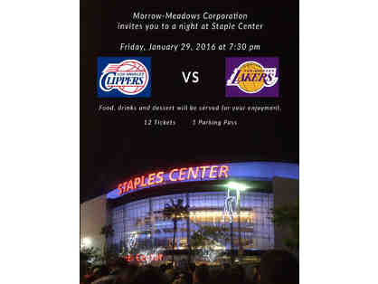 Lakers vs Clippers Staples Corporate Suite Event