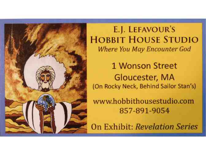 Painting on Glass from Rocky Neck's Hobbit House Studio