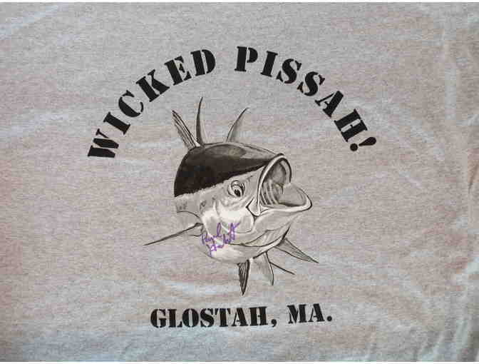 'Wicked Pissah' Tee shirt signed by Paul of Wicked Tuna