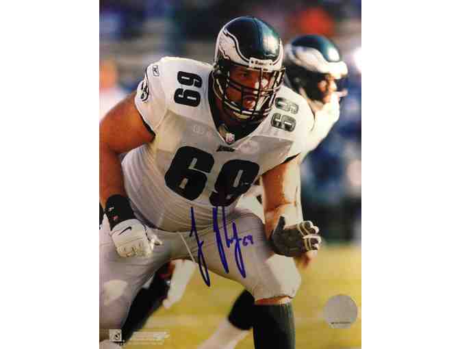 Signed 8x10 Photo of Eagles Great John Runyan