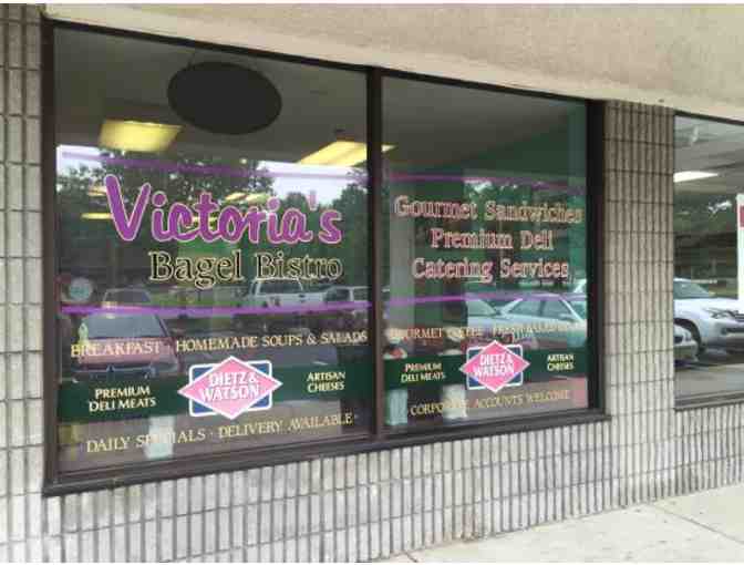 Bagel Tray and 2 gift cards for Victoria's Bagel Bistro