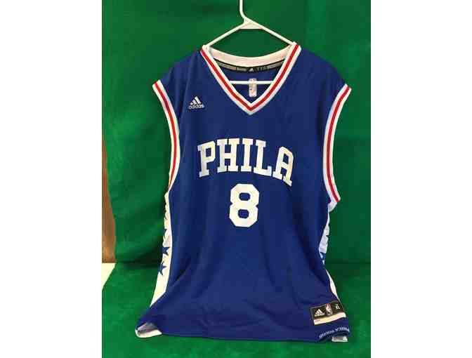 Philadelphia 76er's Jahlil Okafor Jersey and Lid