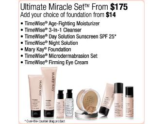 Mary Kay Skin Care and Make-up Consultation and a customized Ultimate Miracle Set