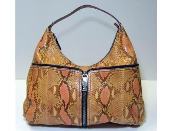 Handbag by Fendi (Python Unzipped Hobo)