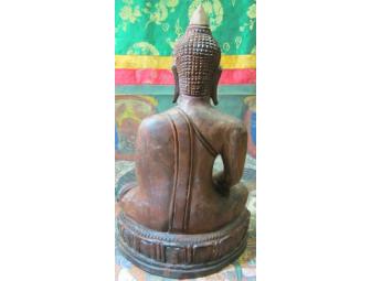 Buddha - Carved Wood in a Meditating Pose