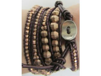 Bracelet on Brown Leather by Chan Luu
