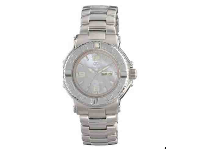 Reactor Womens Critical Mass Watch with Mother-of-Pearl Dial and Stainless Steel