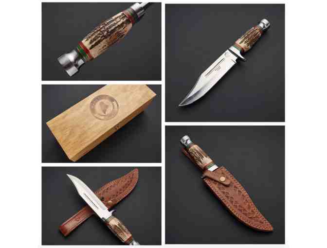 12 Inch Handmade Maine Knife Company Whitetail Knife - Photo 1
