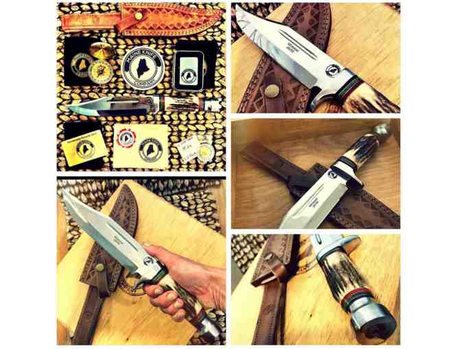 12 Inch Handmade Maine Knife Company Whitetail Knife - Photo 5