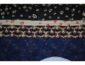 'Basset Concerto in the Desert' Handmade Quilt