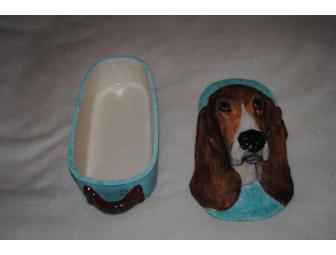 Basset Hound Ceramic Serving Dish