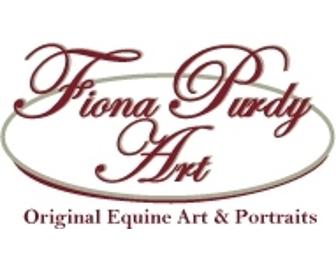 Photo Session by A Dog's Life Photography & Hand Painted Portrait by Fiona Purdy Art