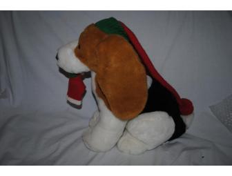 Basset Hound Holiday Stuffed Plush
