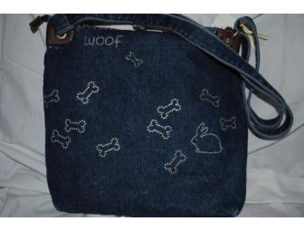 Basset Hound 'Handmade' Denim Purse