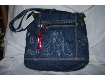Basset Hound 'Handmade' Denim Purse
