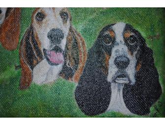 Field of Bassets painting by House of Pawz