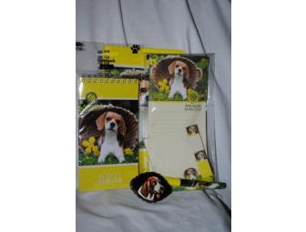 Beagle Russian Lacquer Pin Basket