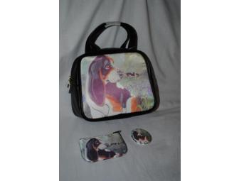 Basset Hound Purse, Coin Bag & Magnet