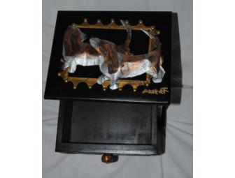 Basset Hound 3-D Sculpture Box