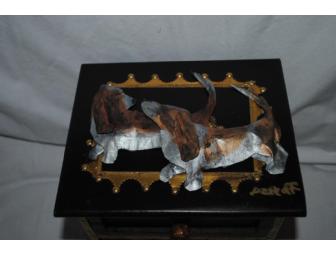 Basset Hound 3-D Sculpture Box
